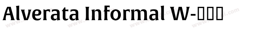 Alverata Informal W字体转换